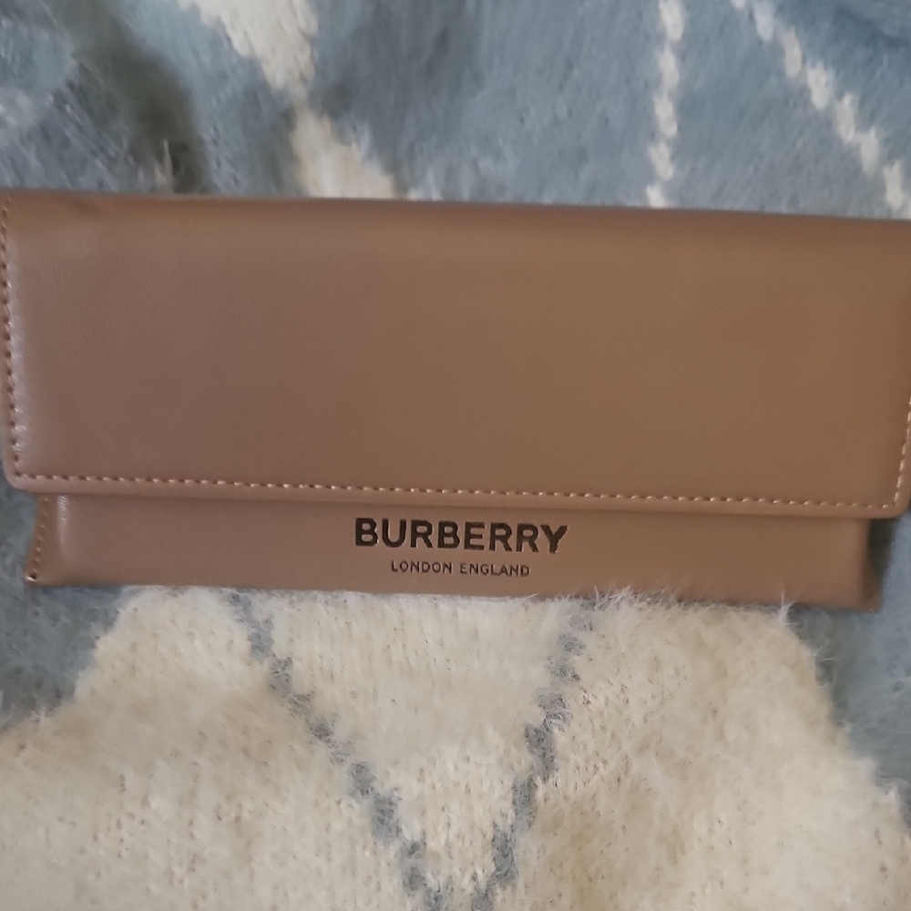 Burberry Taupe Eye Glass Case